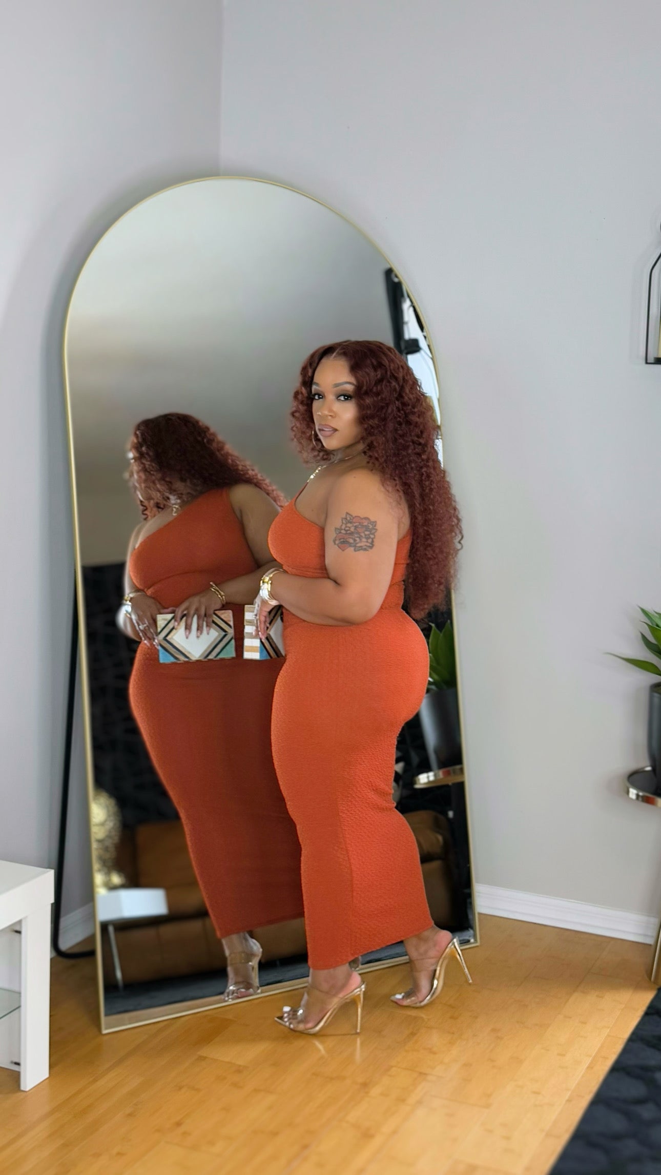 The New Black Dress- Rust