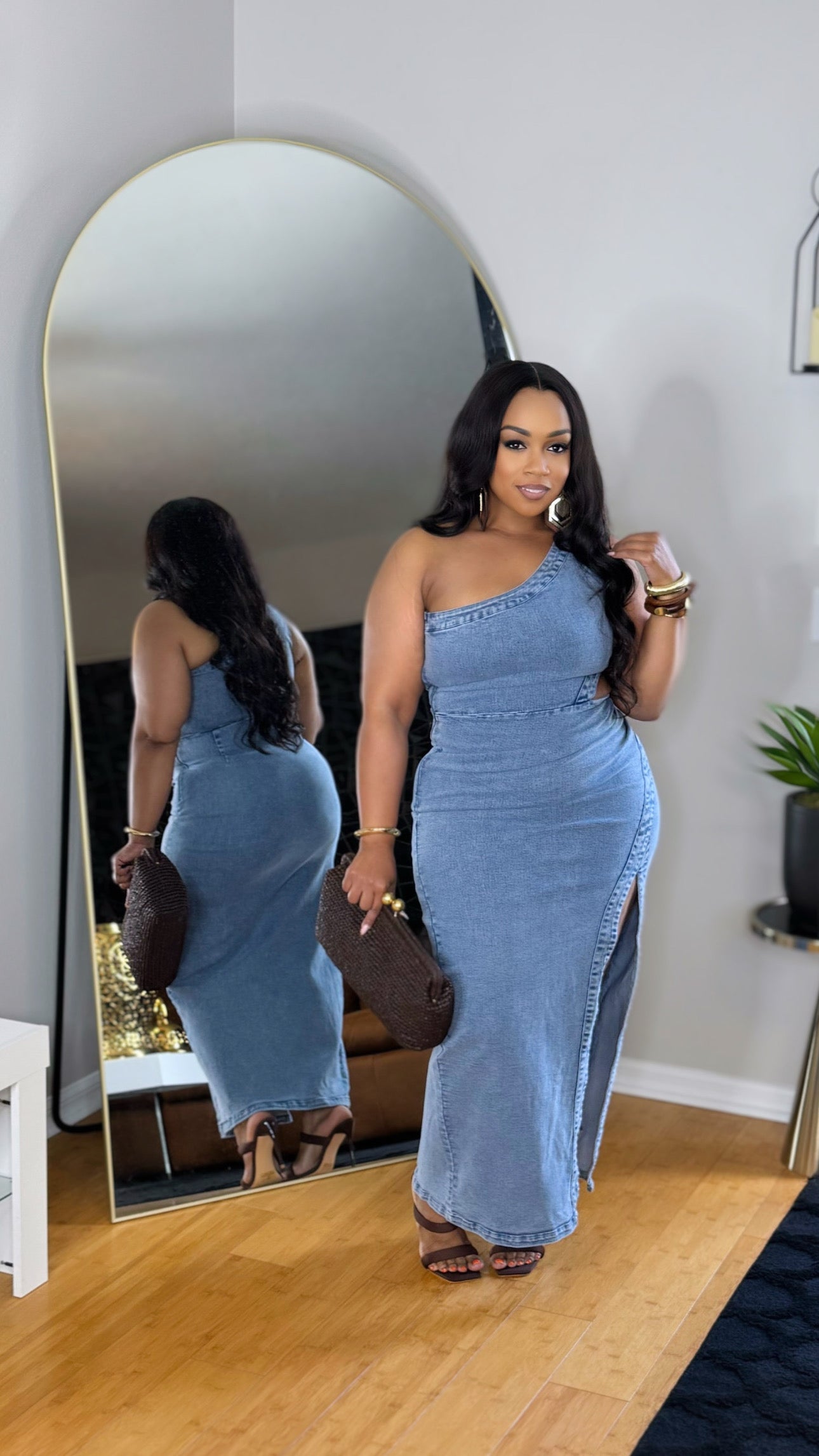 Renee Denim Maxi Dress