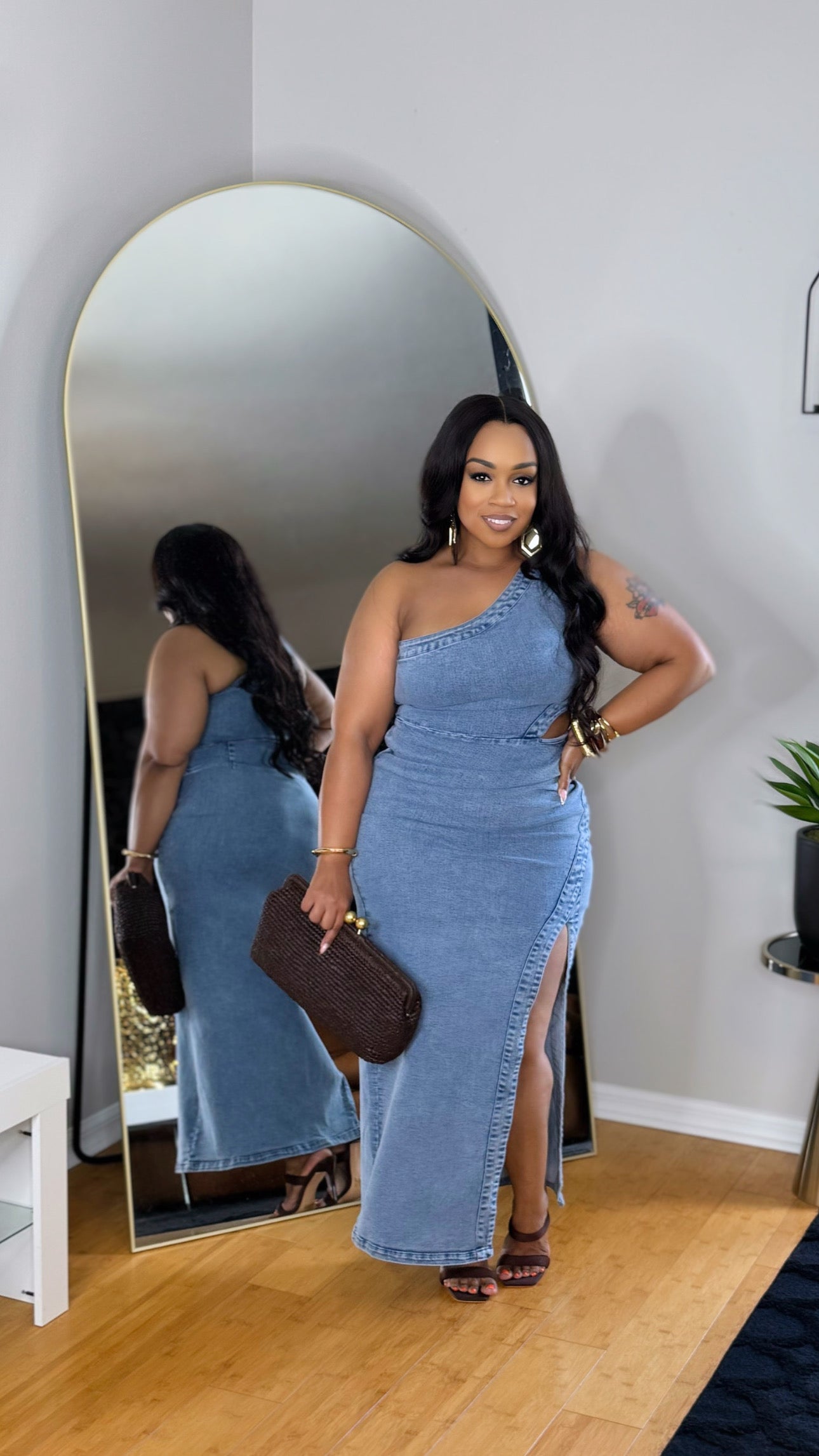 Renee Denim Maxi Dress