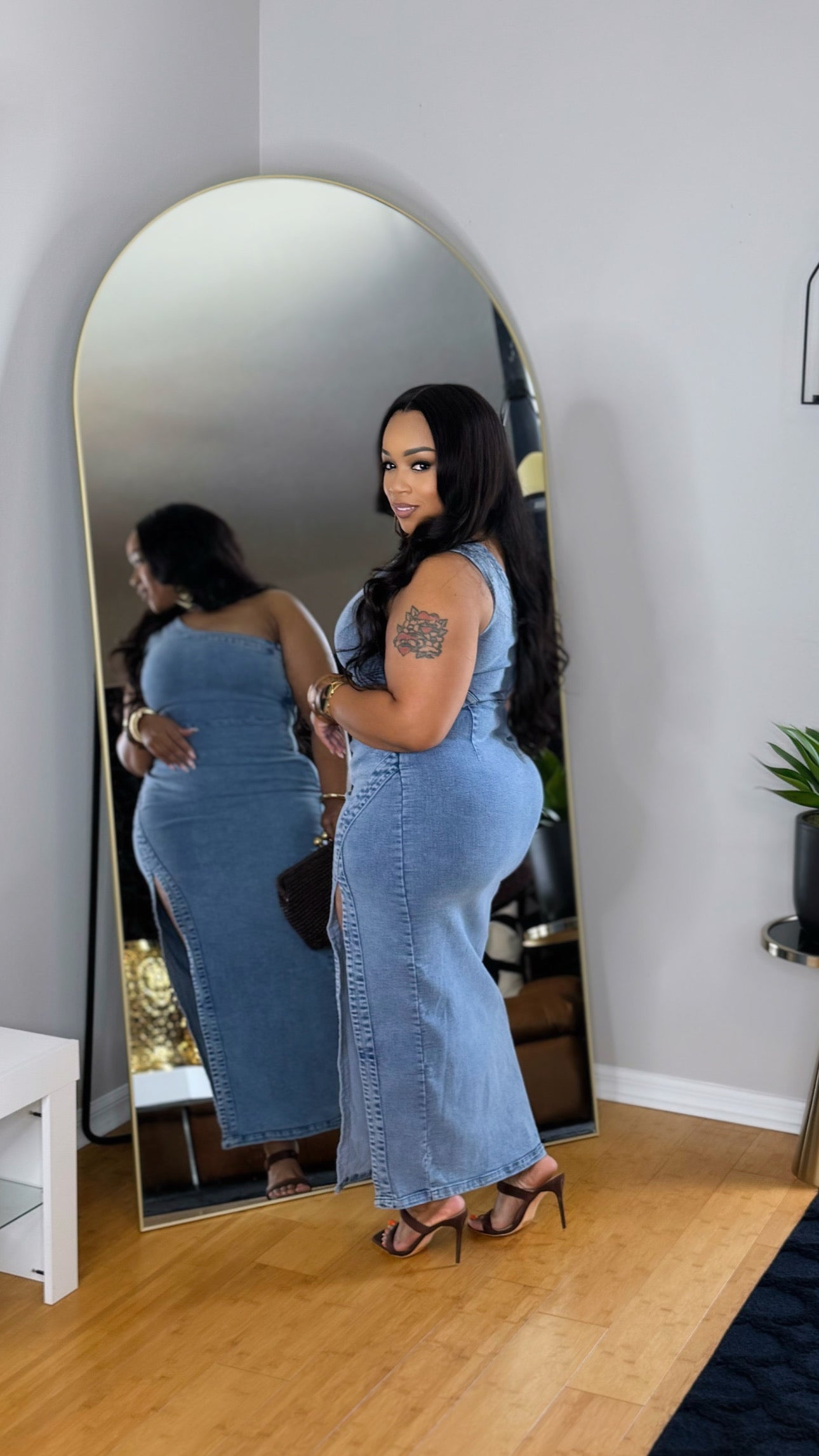 Renee Denim Maxi Dress