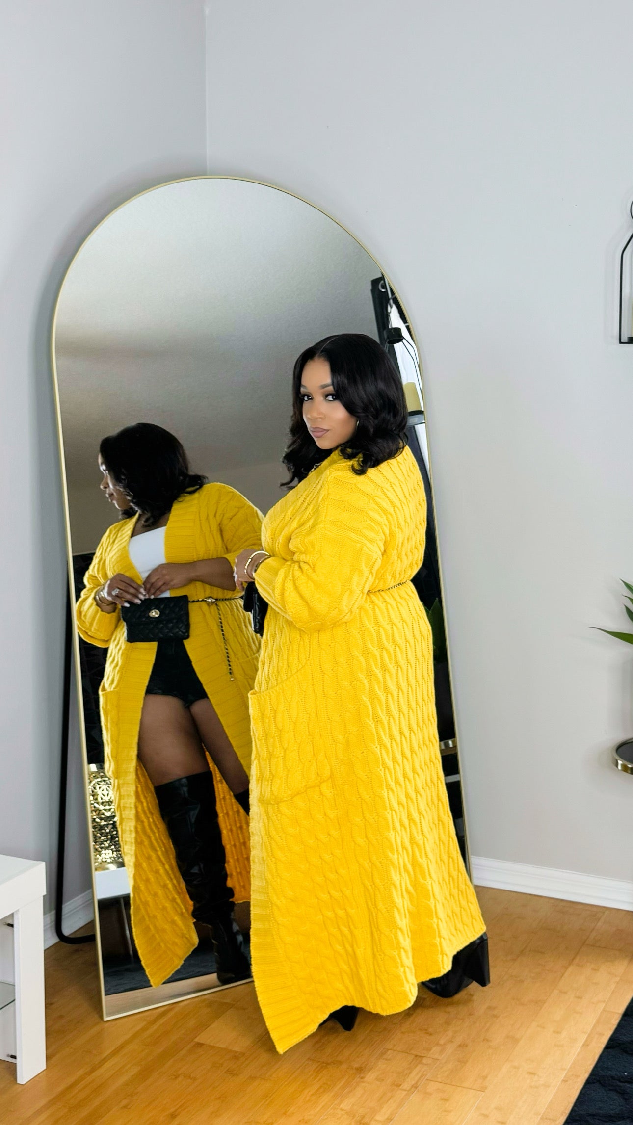 Long Cardigan- Yellow