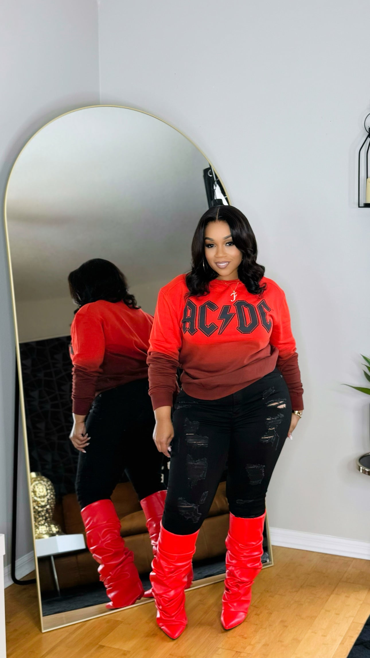 ACDC Sweatshirt Red Mix
