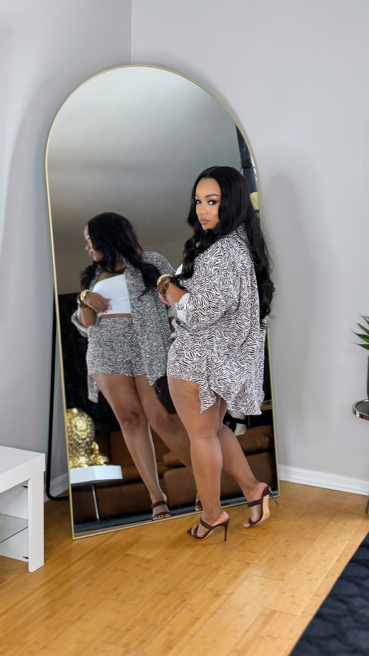 Fall Print Short Set