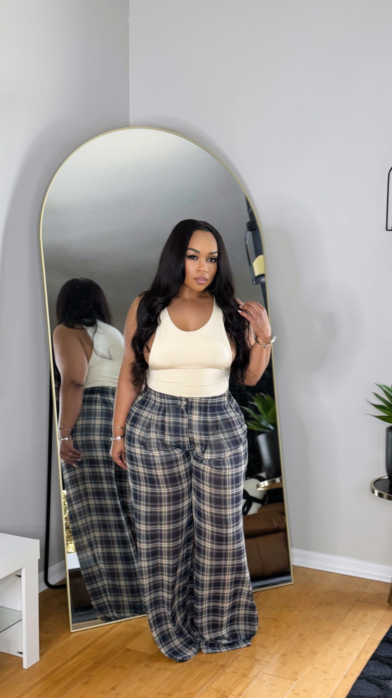 Checked Out Pants