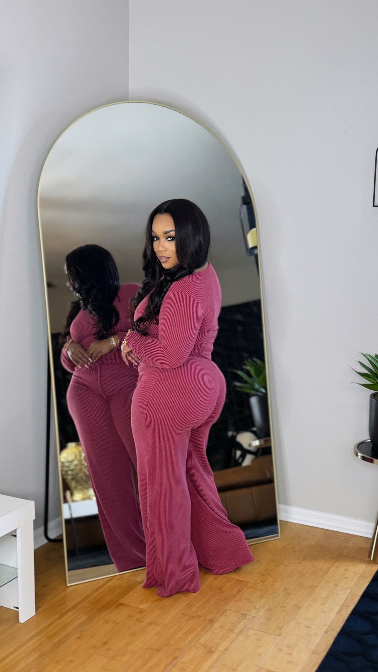 Fall Breeze Set-Burgundy