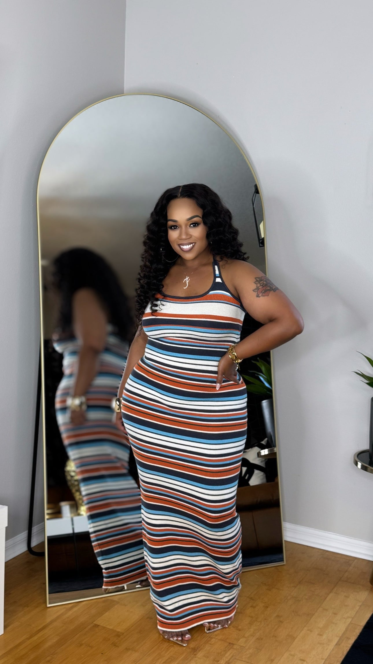 Striped Maxi Dress
