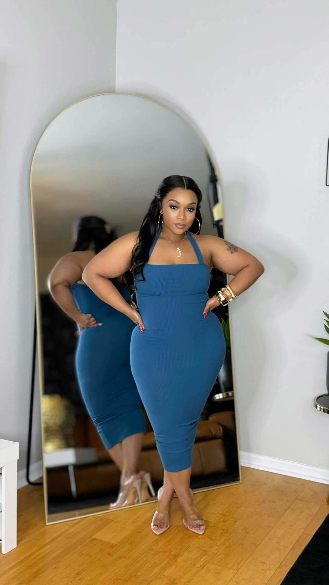 Compressed Midi- Teal