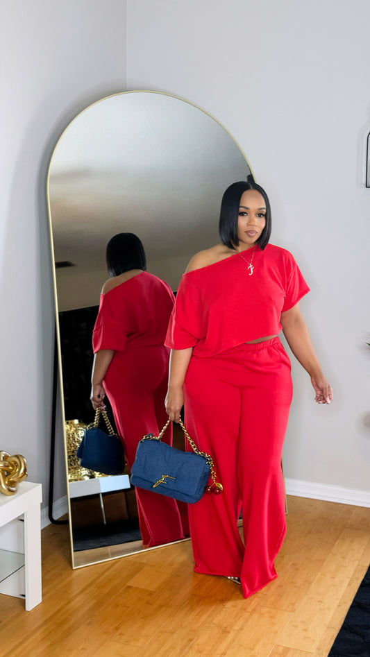 Rich Auntie Set- Red