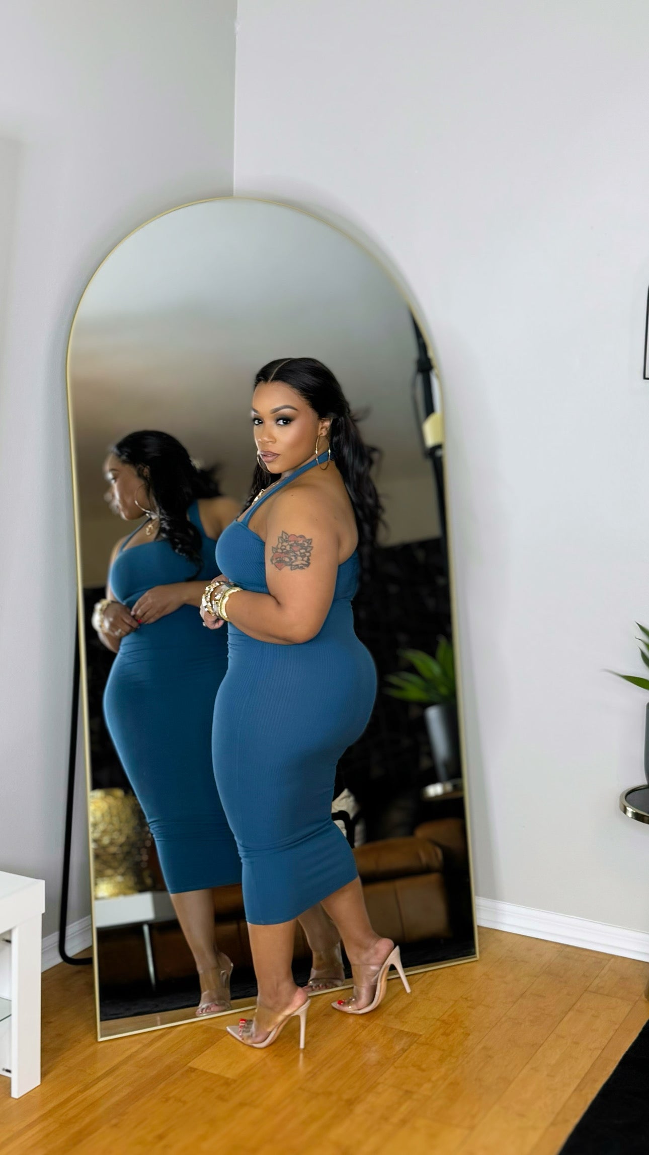 Compressed Midi- Teal