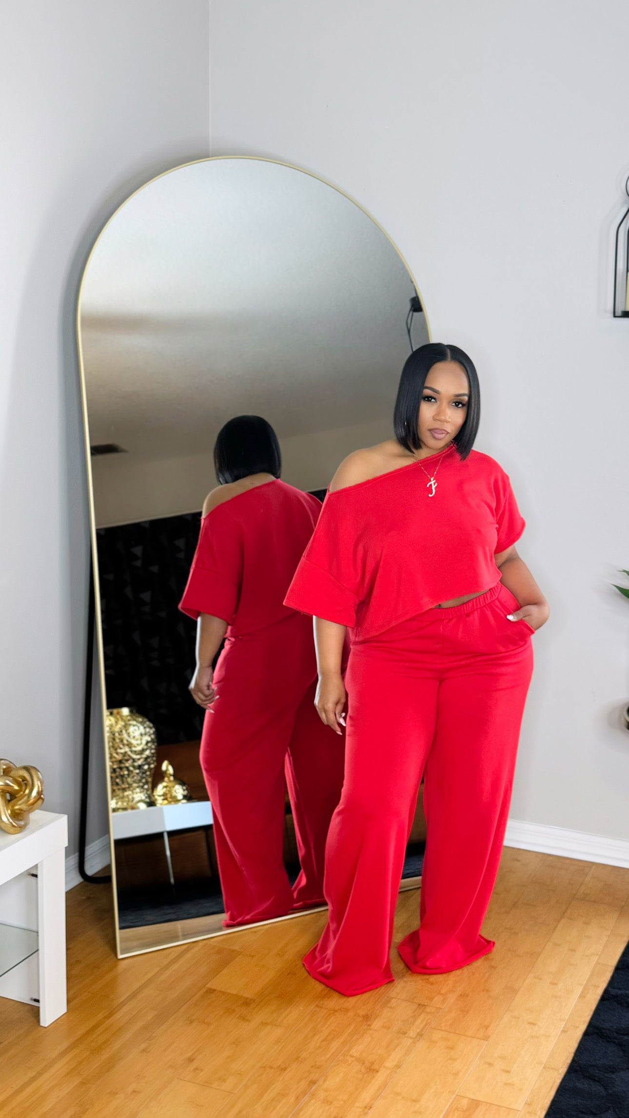 Rich Auntie Set- Red
