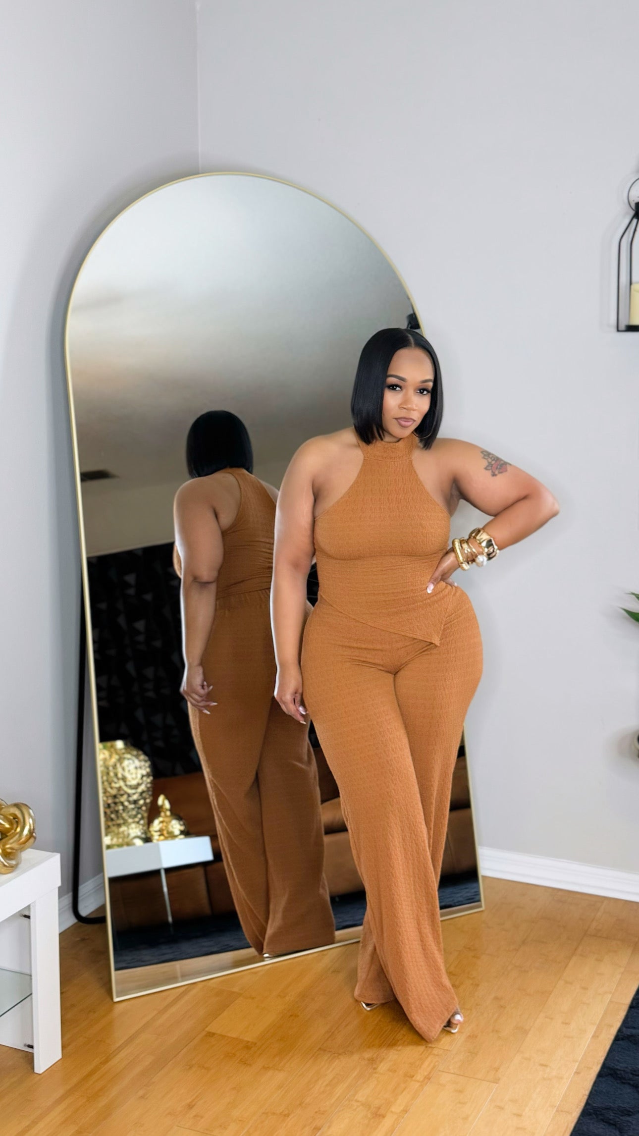 Pretty and Paid Set- Cognac