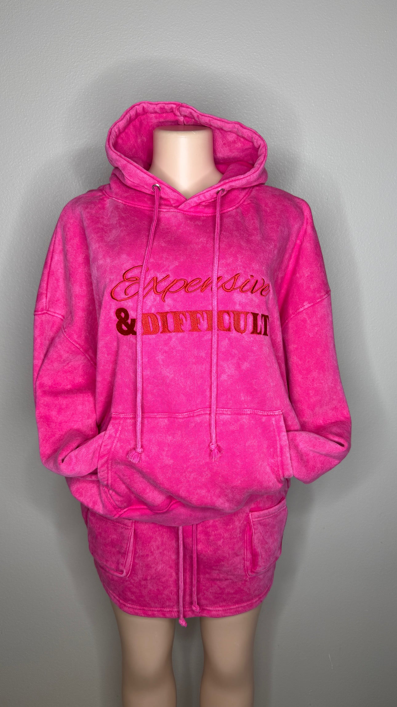 Two Piece Skirt Set- Pink