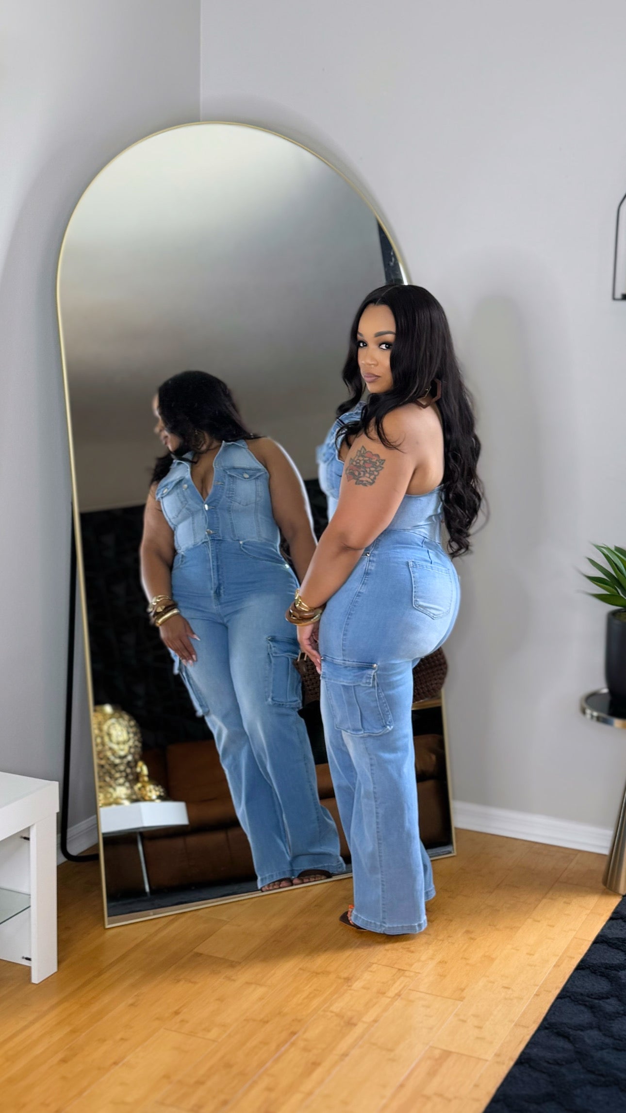 Too Strict Denim Jumpsuit