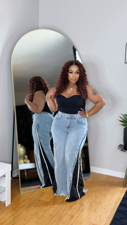 4th Quarter Jeans-Black Combo