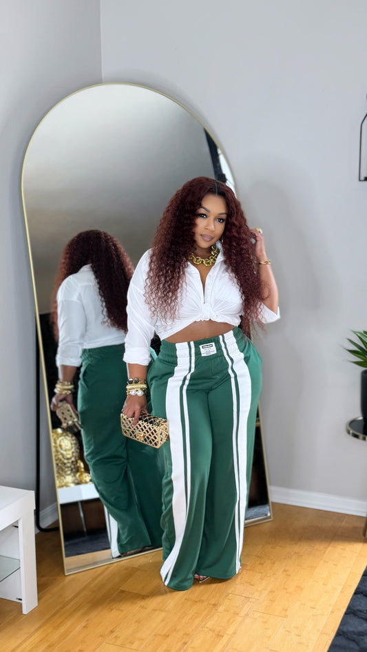 Ready to Vibe Pants-Green