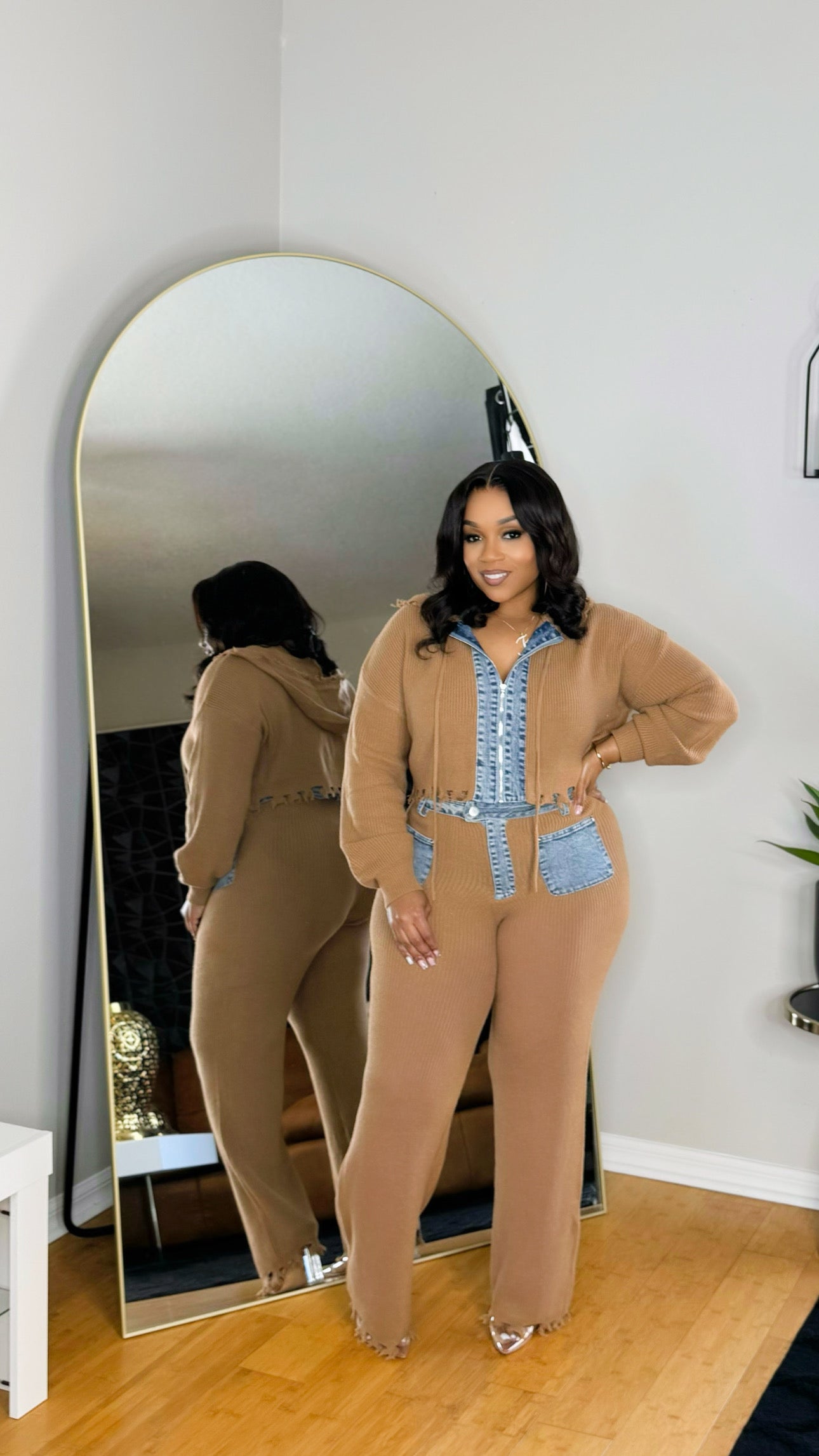 Stay In the Mix Denim Set