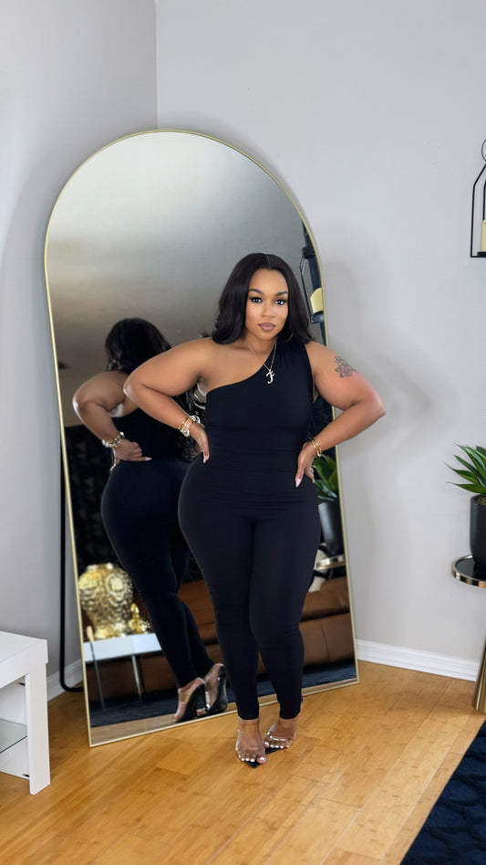 One Shoulder Jumpsuit