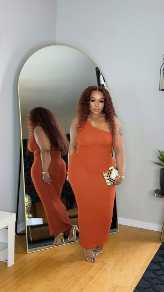 The New Black Dress- Rust