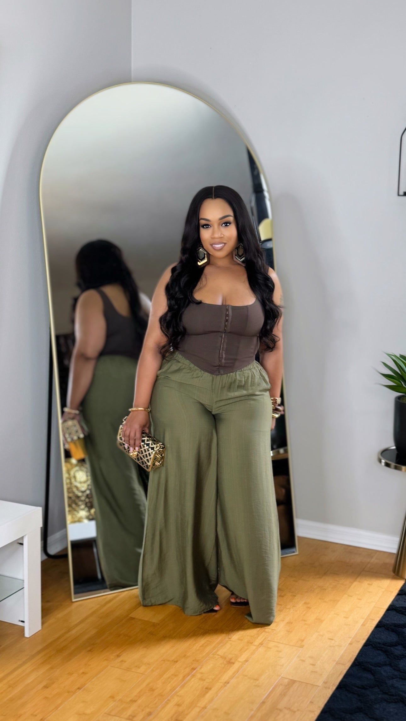 Had Me At Hello Pants- Olive
