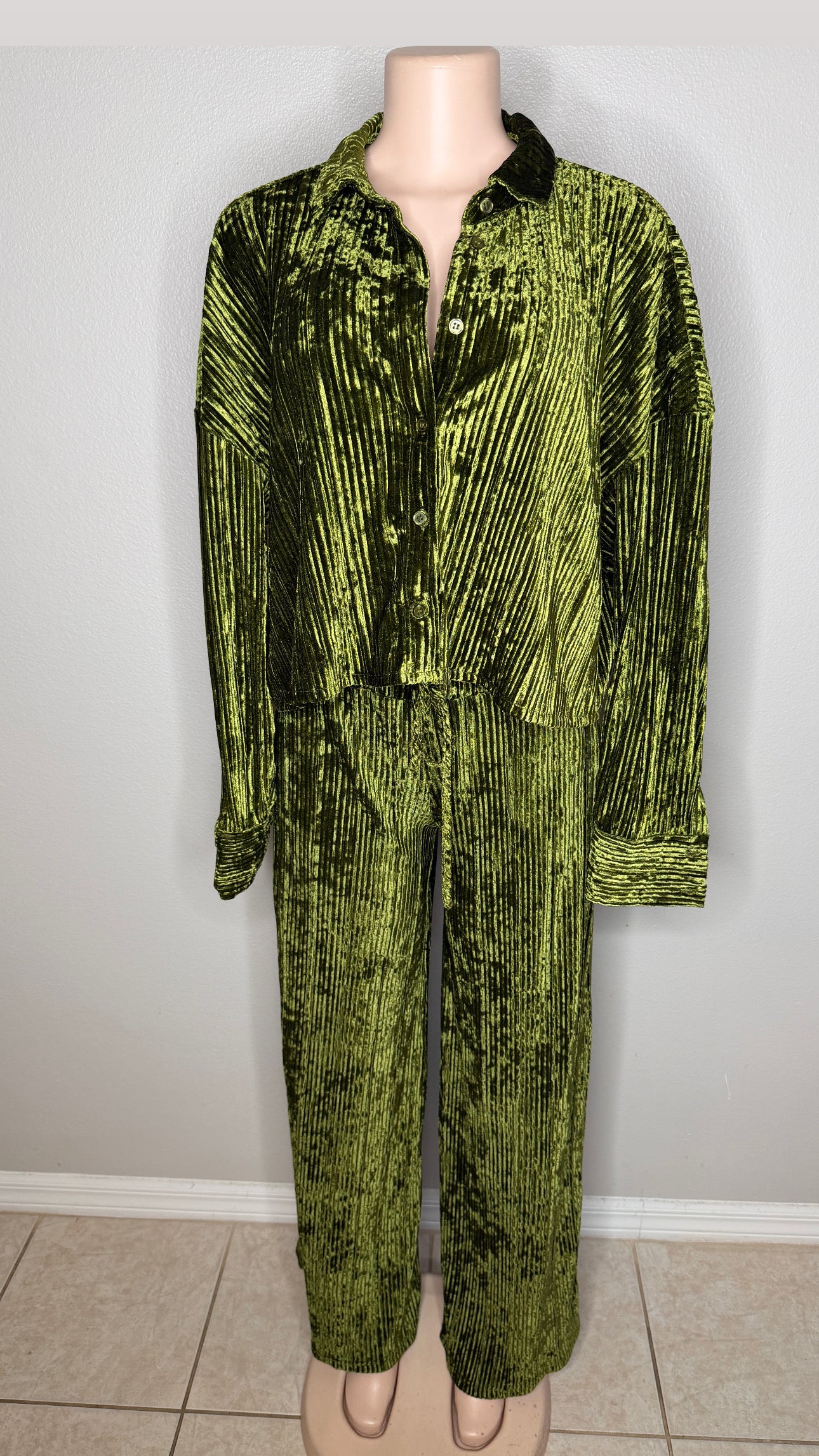 Two Piece Velvet Set