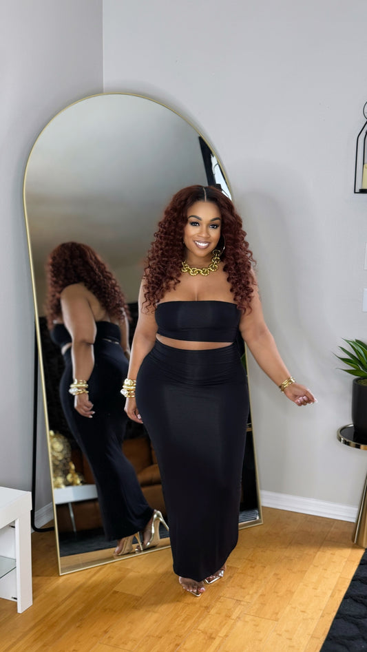 Fun Times Skirt Set- Black