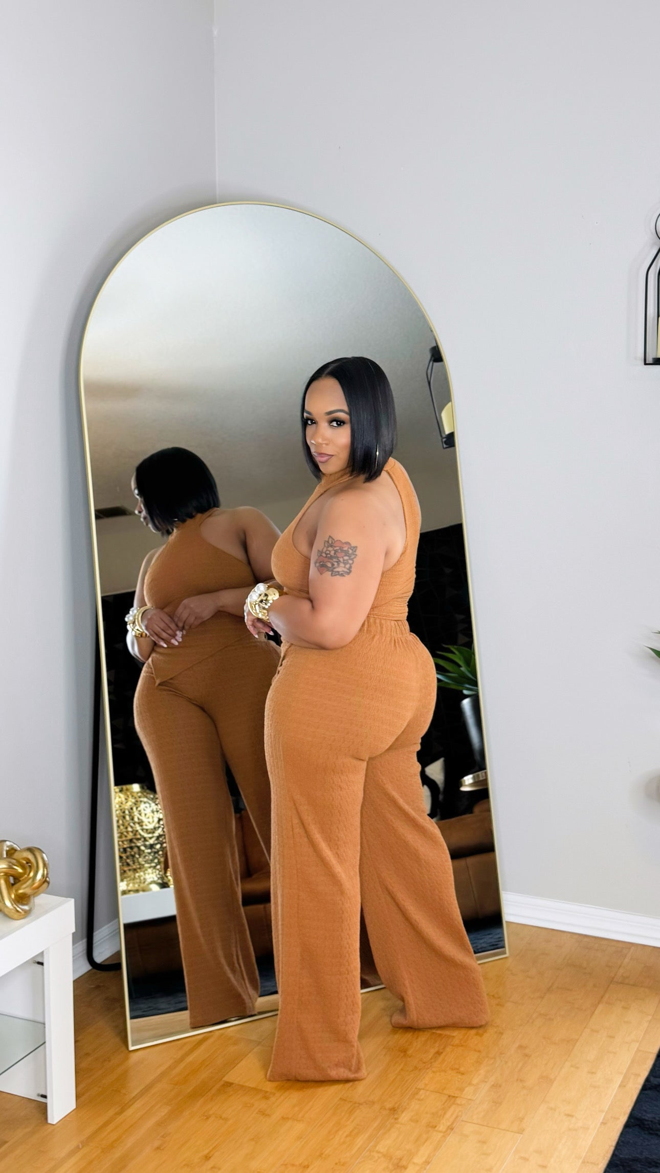 Pretty and Paid Set- Cognac