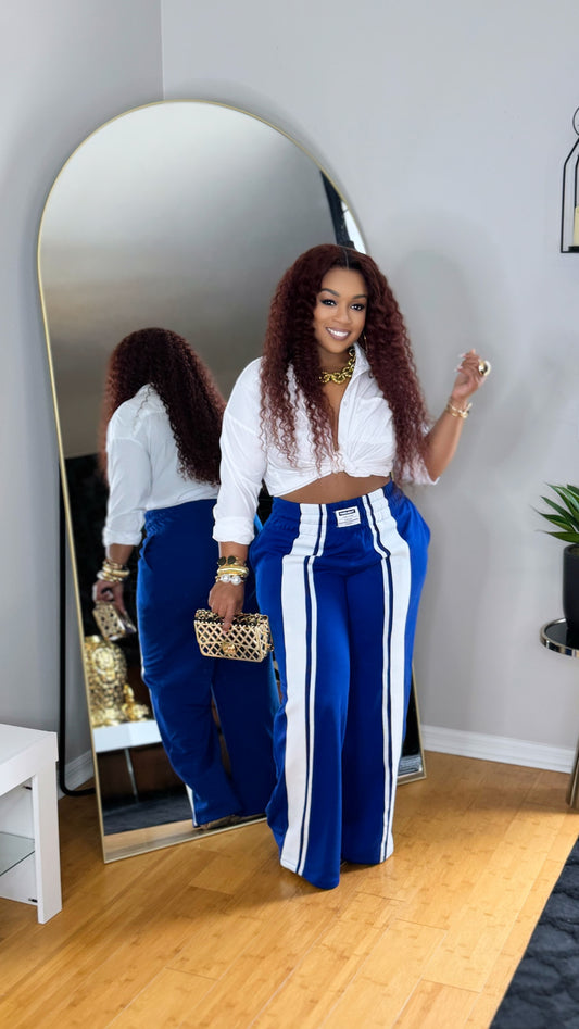 Ready to Vibe Pants-Blue
