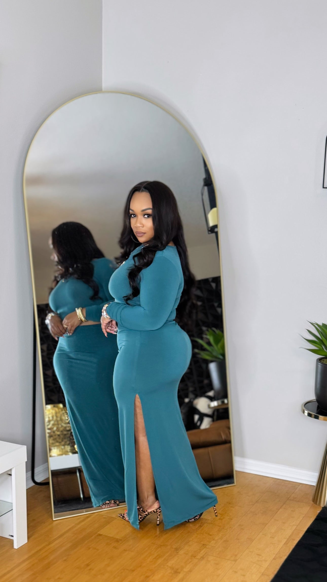 Simplicity Skirt Set- Teal