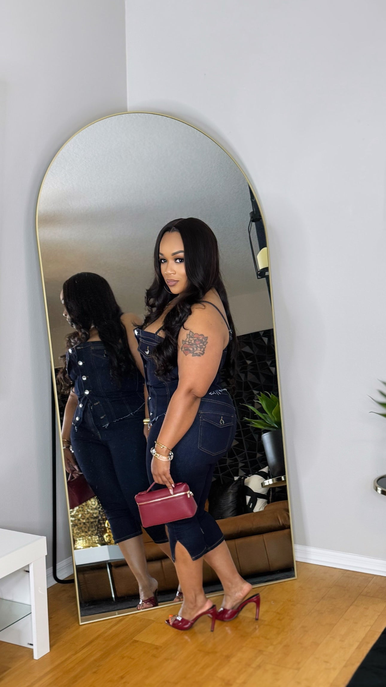 Prized Possession Denim Capri Set