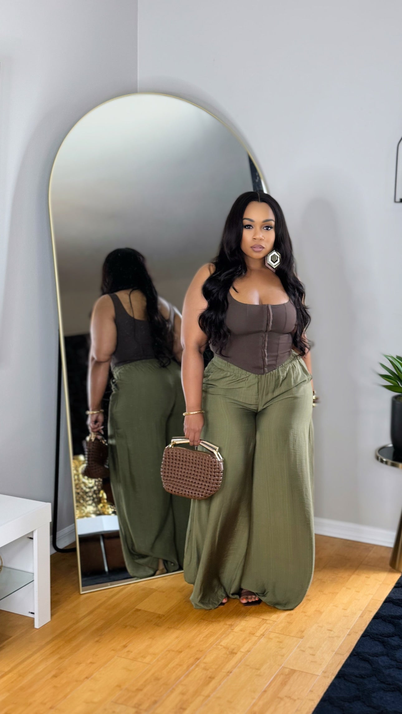 Brown Corset Top