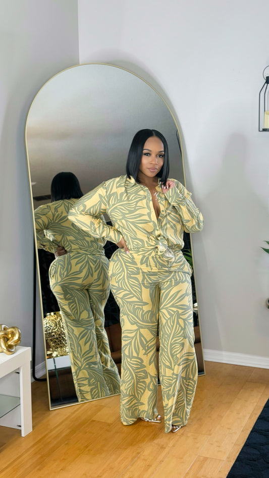 Vacay in Bali Set- Mustard Combo