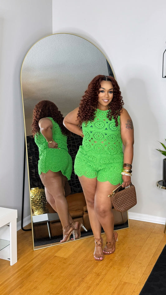 Aruba Short Set- Green