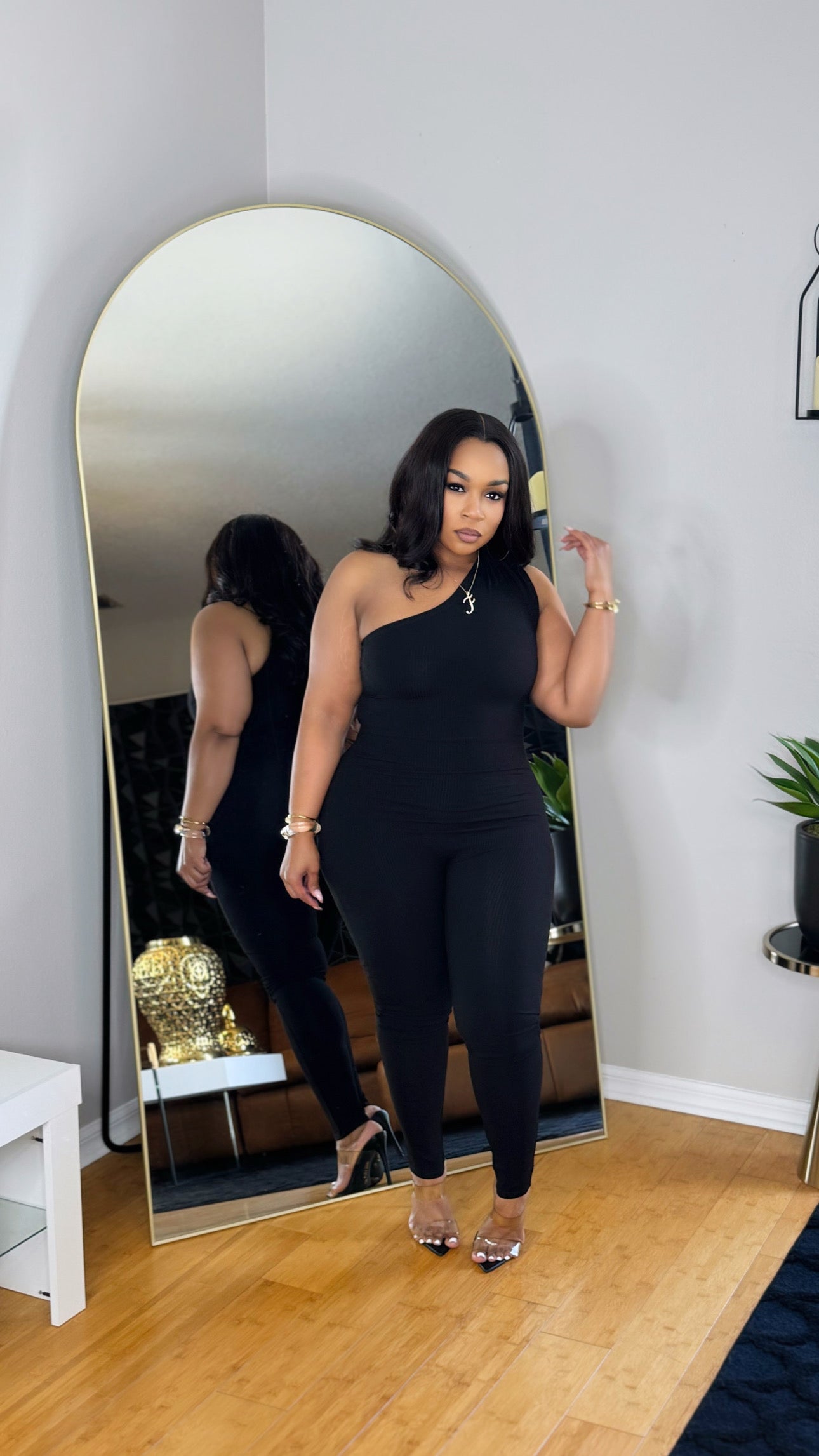 One Shoulder Jumpsuit