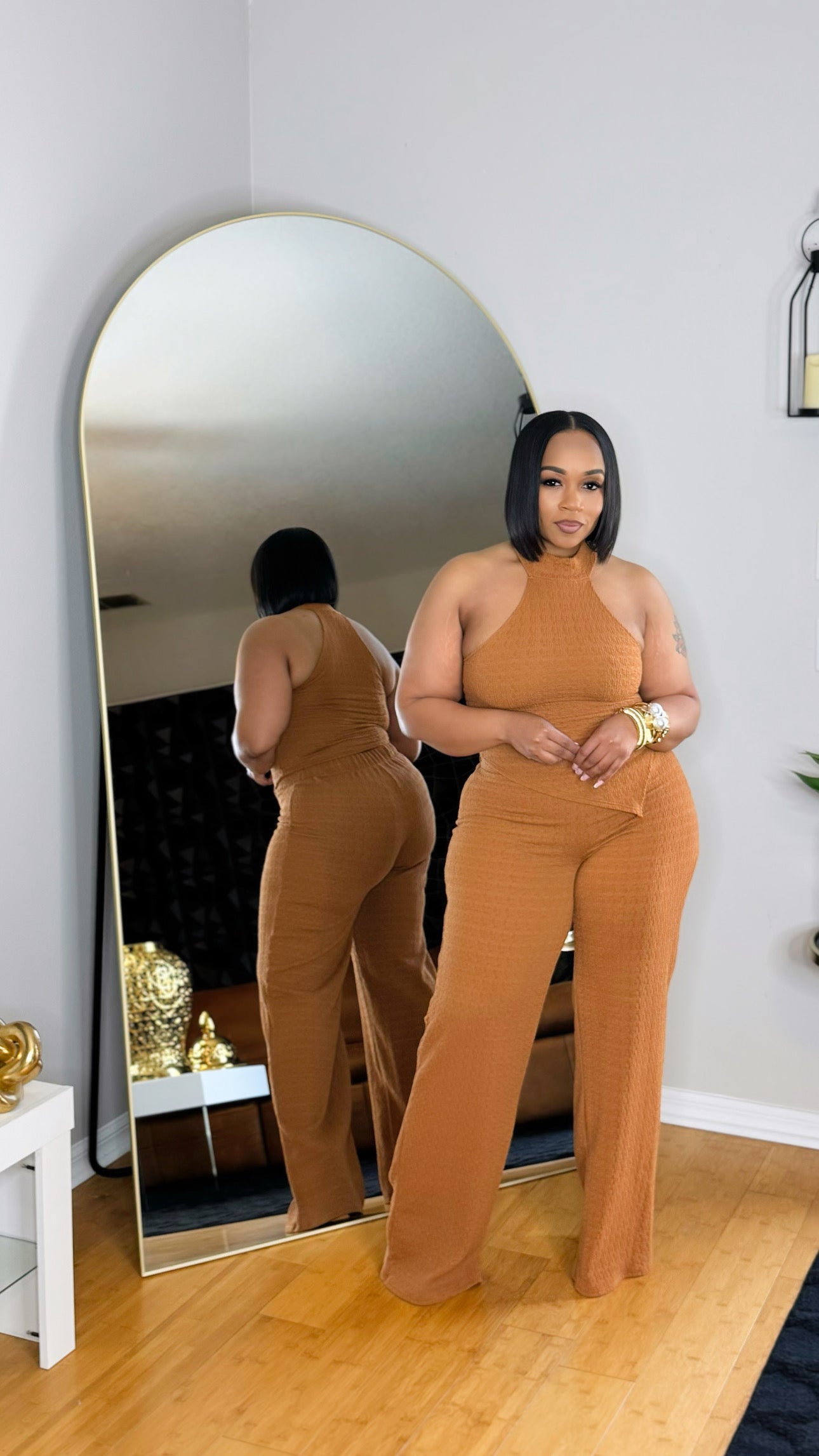 Pretty and Paid Set- Cognac